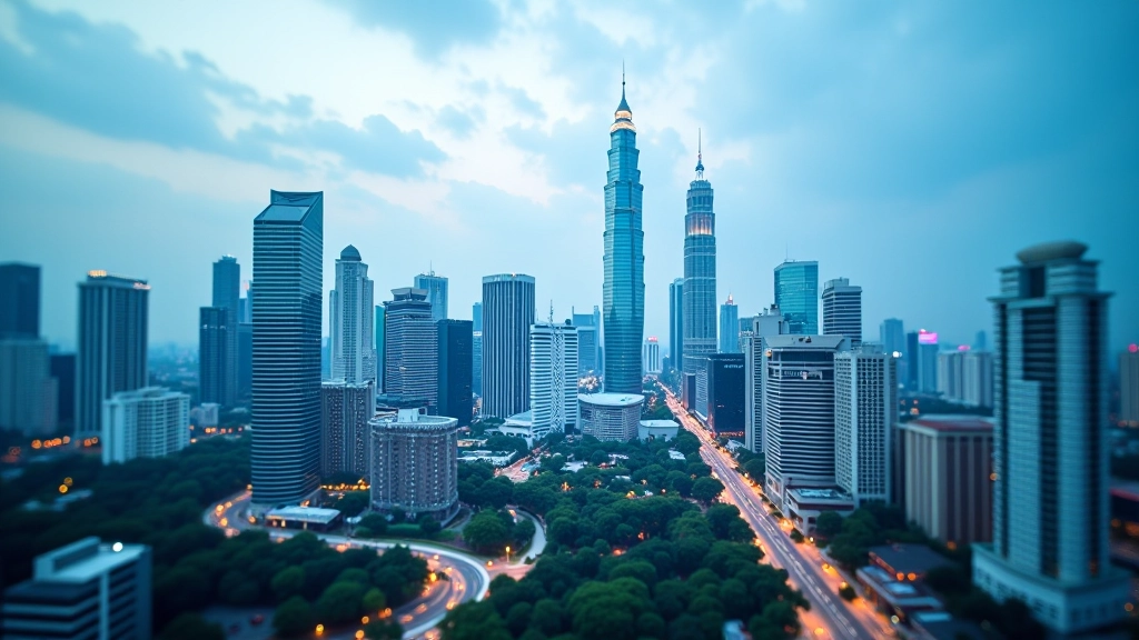 Digital economy transformation hub in Malaysia with modern technology infrastructure